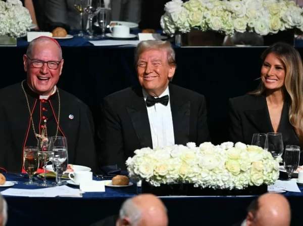 New York Cardinal, Timothy Dolan in Donald Trump ih President tuanvo laknak puai ah hoha in thlacamnak nei ding. (Jan 6, 2025)